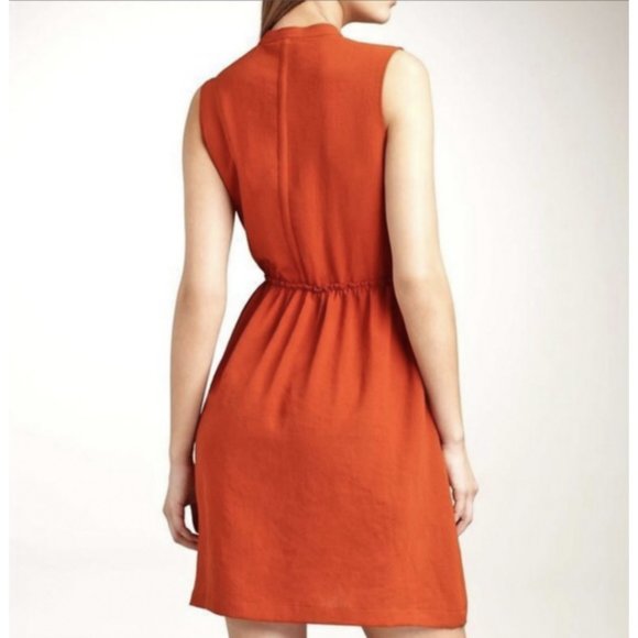 Burberry Brit Arabelle Burnt Orange Dress 4 - Picture 8 of 10